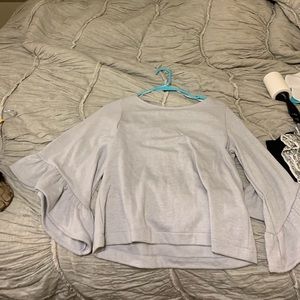 Banana Republic Grey Sweater 3/4 Bell Sleeves